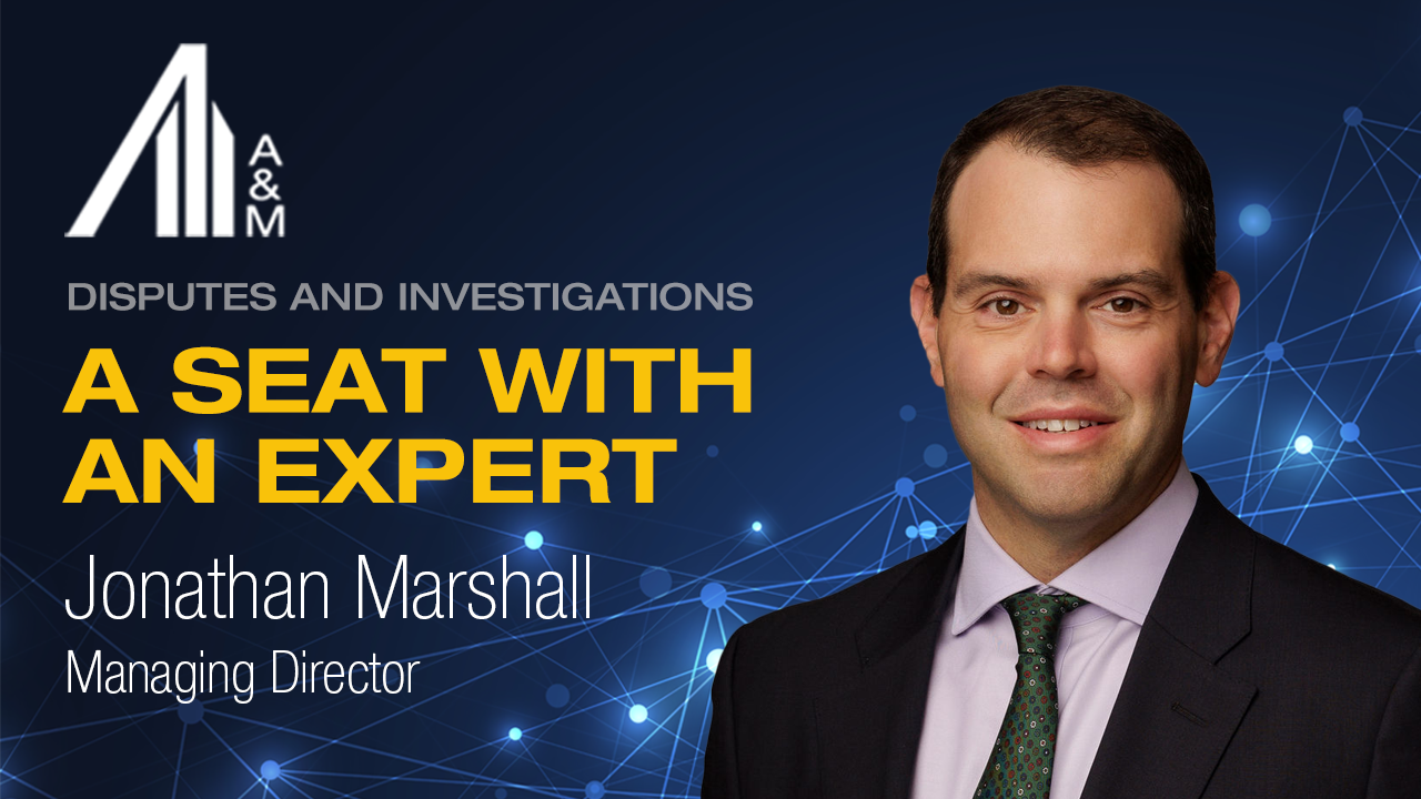A Seat with an Expert Series:  Jonathan Marshall (Forensic Technology Edition)